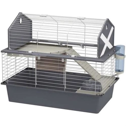 Comparer les prix de Cage pour lapins avec accessoires 78 48 65 cm BARN80 FERPLAST