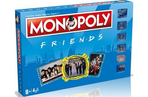 Jeu societe monopoly friends 2-6 joueurs - plateau classique version française - set collector avec 1 carte tigre - famille  enfant - nouveaute