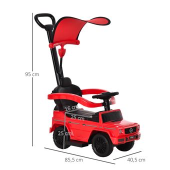 Trotteur Voiturette Enfant HOMCOM Mercedes Benz 12-36 Mois