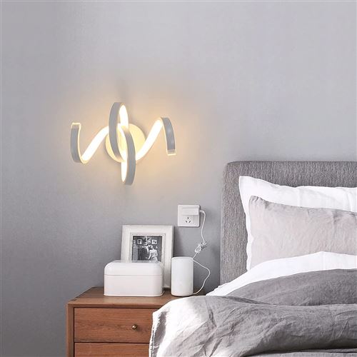 Acheter Lampe murale LED moderne en spirale, lampe de chevet à