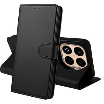 Coque pour Xiaomi 15T PRO - Portefeuille Noir Rabat Clapet Aimanté Rangement Cartes Phonillico® - 1