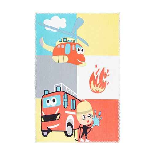 Non Communiqué Multicolore Tapis Enfant Imprimé "Playground Iii" 120 X 180 Cm - Image 1