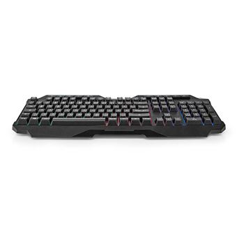 Nedis - Clavier - filaire, jeux - rétro-éclairé - USB 2.0 - QWERTZ - Allemand - noir - 1