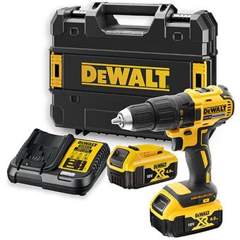 Perceuse visseuse compact 18V XR - DEWALT - avec 2 batteries 18V 4.0Ah - coffret - DCD777M2T - 1