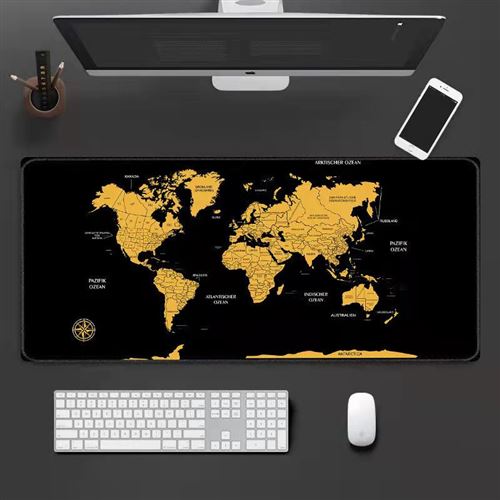 Sous main bureau carte du monde taille 90*40cm #MKWM06