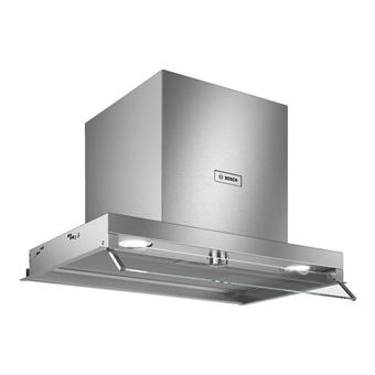 Bosch Serie | 4 DBB66AF50 - Hotte - intégré - Niche - largeur : 56.2 cm - profondeur : 31 cm - extraction et recirculation (avec kit de recirculation supplémentaire) - avec moteur interne - acier inoxydable