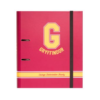 Classeur premium à 2 anneaux avec élastique Harry Potter Gryffondor