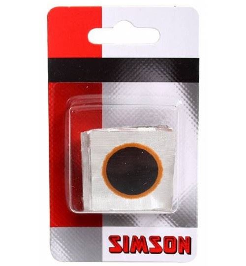 Simson Les patches pneu rond de 16 mm 8 pièces noires