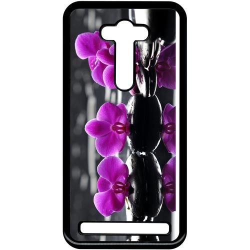 Coque Asus Zenfone Selfie Zd551kl Orchide Violette Fond Gris