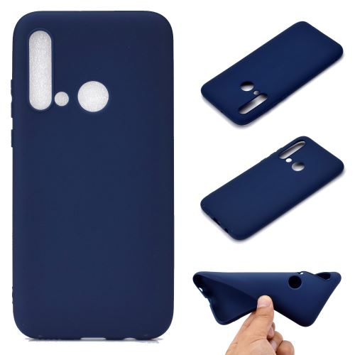 Coque en TPU mat souple givré bleu foncé pour votre Huawei P20 lite (2019)/Nova 5i