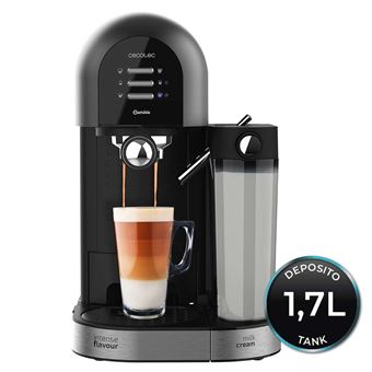 Cecotec Power Instant-ccino 20 Chic Serie Nera - Machine à café avec mousseur à lait - 20 bar - 1