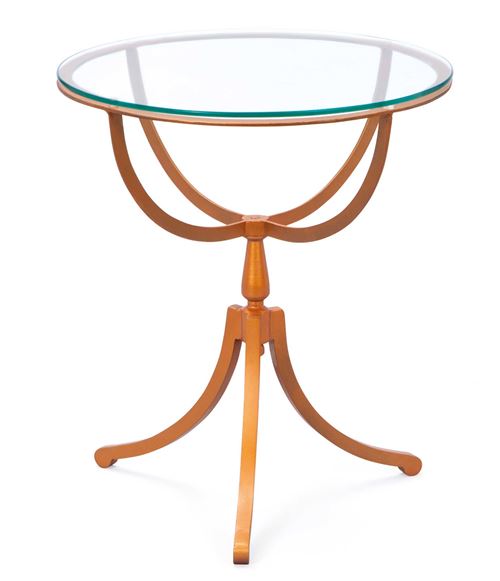 Table Southport - 50 x 55 cm - Métal et verre