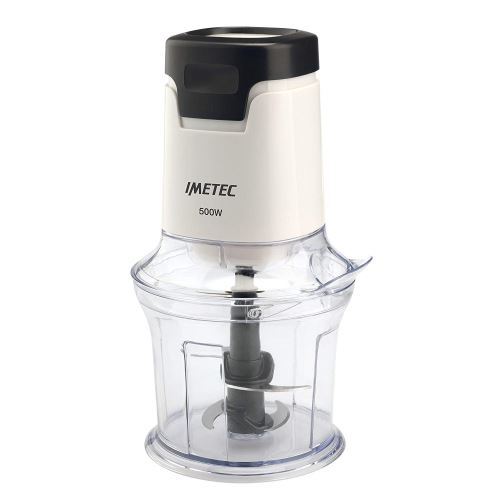 Imetec ch 1000 – Hachoir à aliments, 500 W, couleur blanc et noir [Classe énergétique A]