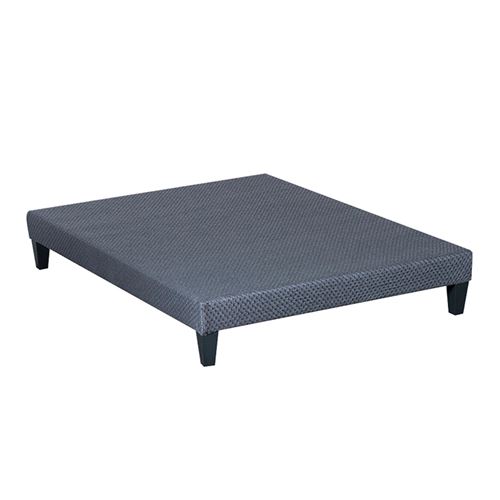 Olympe Literie - Sommier tapissier kit Gris ciment 90x190 cm - Gris