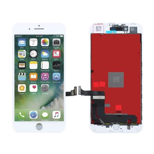 Bloc LCD Assemblé Pour IPhone 7 Plus Blanc - Inclut Bouton, Verre Trempé, Joint, Neuf