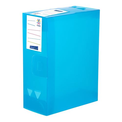 Boîte de classement et archivage maxi format - Dos de 12 cm Viquel Bleu