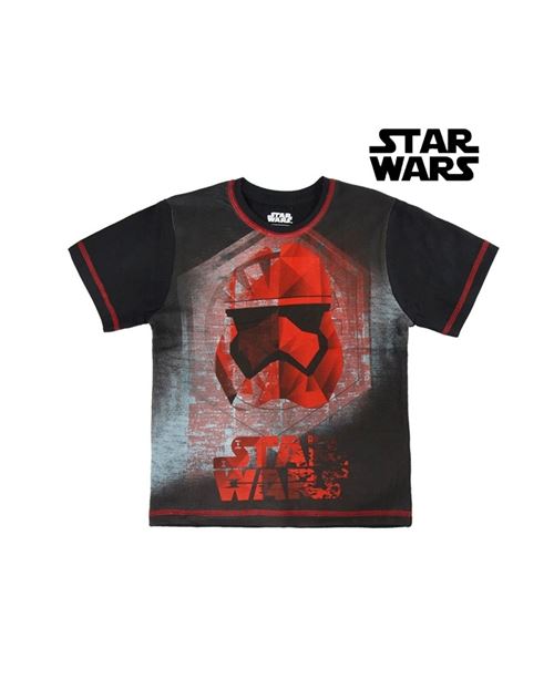 T shirt à manches courtes enfant star wars 1262 noir (taille 4 ans)
