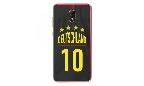 Coque souple pour Wiko Lenny 5 avec impression Motifs Maillot de Football Allemagne