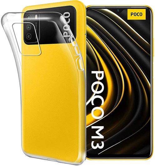 Coque pour Xiaomi Poco M3 - Silicone Gel TPU Transparent Souple Ultra Mince Phonillico®