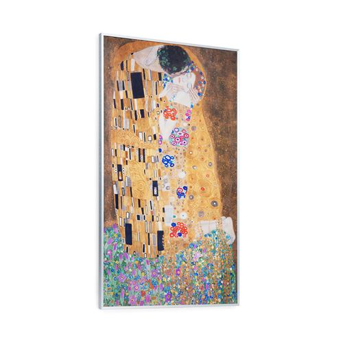 Radiateur infrarouge - Klarstein Wonderwall Air Art Kuss - Panneau chauffant - 101x60cm - 600W - Télécommande - Multicolore