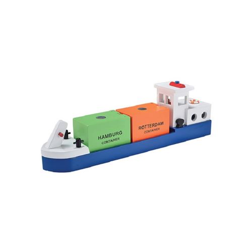 New Classic Toys - 10904 - Harbor Line - Péniche avec 2 containers