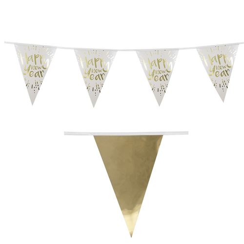 banderole happy new year blanche