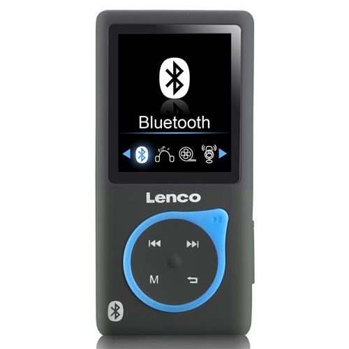Lecteur MP3 MP4 Bluetooth 8GO Xemio 768 Lenco avec emplacement carte SD bleu