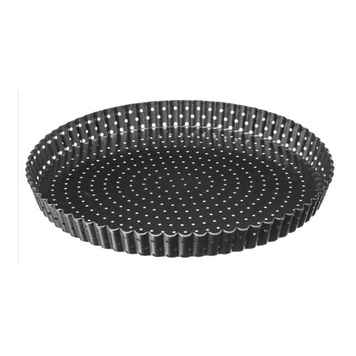 Moule à Tarte en Métal Amovible 28cm Gris