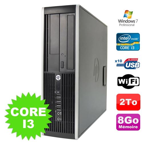 Pc hp compaq elite 8100 sff intel core i3-530 8go disque 2000go dvd wifi w7 État correct - Hewlett-Packard reconditionné disponible sur Fnac