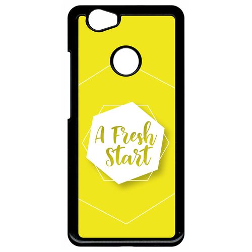 Coque Huawei Nova A Fresh Start Fond Jaune