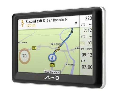 Mio navigation Spirit 7700de voiture LM Europe noir