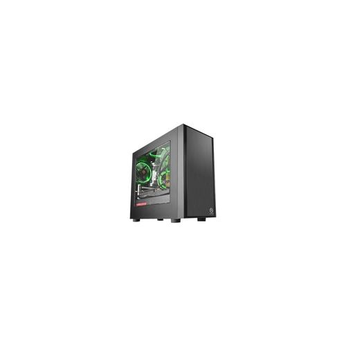 THERMALTAKE Boîtier PC Versa H17 - Mini Tour Format Micro ATX - Noir - Fenetre