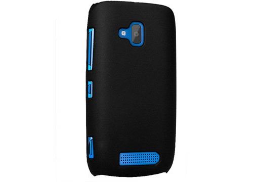 Coque Rigide Noir Toucher Gomme Nokia Lumia 610