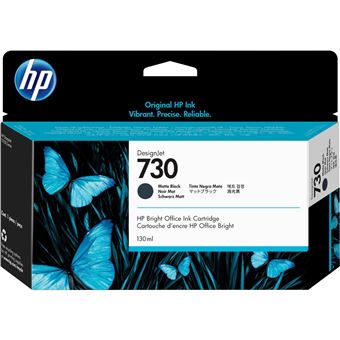 HP 730 - 130 ml - noir mat - original - DesignJet - cartouche d'encre - pour DesignJet SD Pro MFP, T1600, T1600dr, T1700, T1700dr, T1708, T1708dr, T2600, T2600dr - 1
