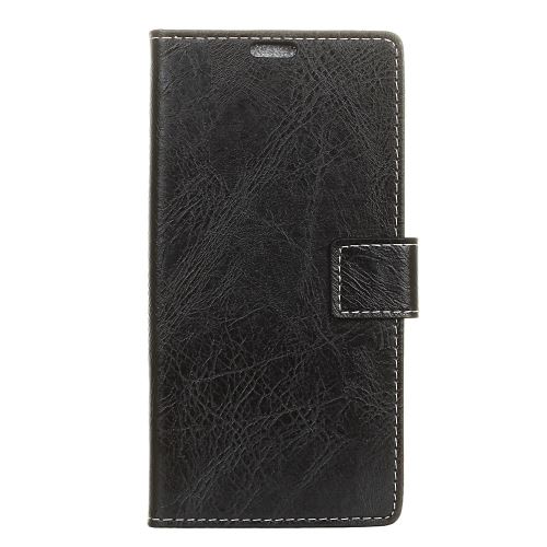 Etui en PU magnétique avec support noir pour votre Huawei P30