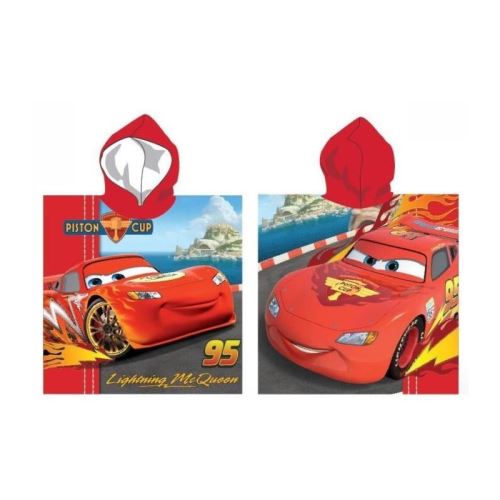 CARS Poncho Microfibre - 55 x 110 cm - Rouge