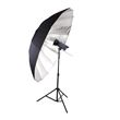 BRESSER SM-09 Jumbo Parapluie réflecteur argenté/noir 180 cm