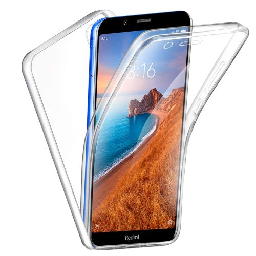 Xiaomi Redmi 7A Coque 360 degrés Protection intégrale arrière PC Case et Avant TPU Transparente Smartphone - Accessoires Pochette Exceptional Case !