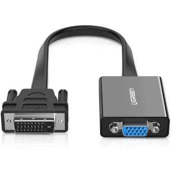 1 Câble Adapteur DVI vers VGA mâle à Femelle 3D pour Moniteur PC HDTV CABLING® DVI-D VGA Femelle Adaptateur DVI VGA 1080P Full HD 24 