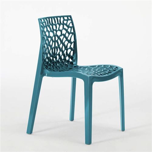 Grand Soleil - 22 Chaises Gruvyer Grand Soleil nid d'abeille colorées promo prix stock, Couleur: Bleu 3
