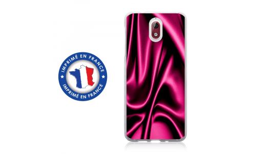Coque souple pour Nokia 3-1 avec impression Motifs soie drapée rose