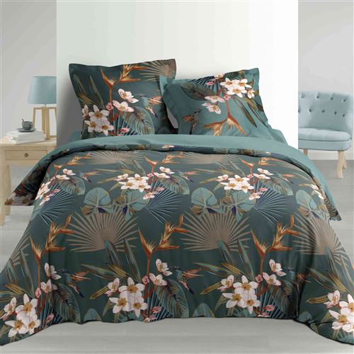 Parure de lit percale Katalina 260x240 cm