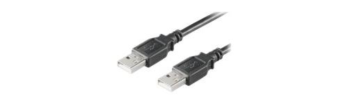 MicroConnect USB 2.0 - USB-kabel - USB (M) naar USB (M) - USB 2.0 - 50 cm - zwart