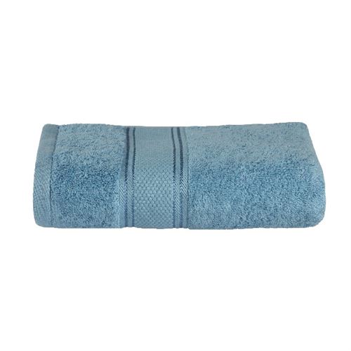 HOMEMANIA Serviette Douche - pour Visage, mains, bain -Bleu clair en Coton, 90 x 140 cm