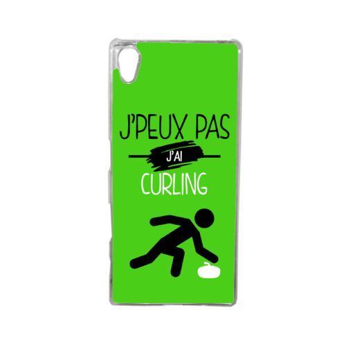 Coque j peux pas j ai curling 4 compatible sony xperia z5 transparent