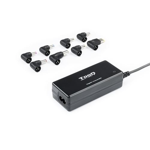 Chargeur d'ordinateur portable TooQ TQLC-65BS02AT 65W 8 Connecteurs Noir