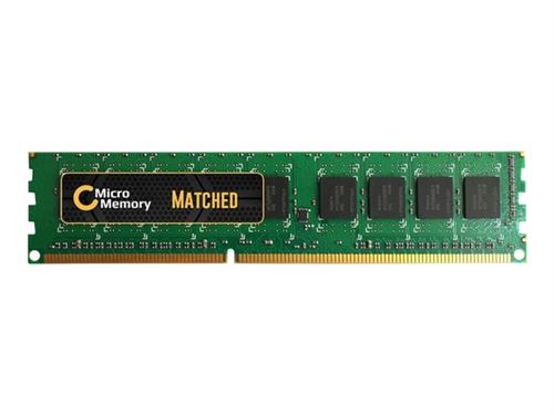 CoreParts - DDR3 - module - 4 GB - DIMM 240-pins - 1333 MHz / PC3-10600 - niet-gebufferd - niet-ECC - voor Lenovo ThinkStation D20 4155, 4158, 4218; S20 4105, 4157, 4217
