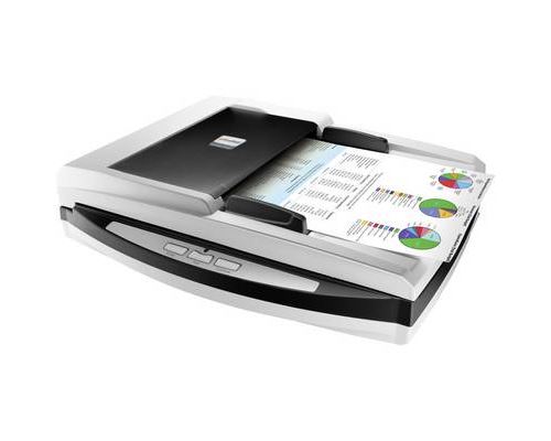 Plustek SmartOffice PL4080 ADF 600 x 600 DPI Flatbed & ADF scanner Black, Gray A4