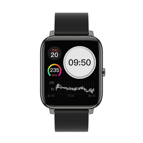 Montre Connectée P22 Compatible avec IOS, Android Étanche-Noir