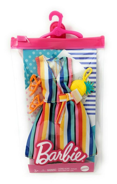 Barbie Fashion Pack - GRB98 - Pineapple Fashion Pack et Accessories - Contient Robe été + Chaussures + Sac